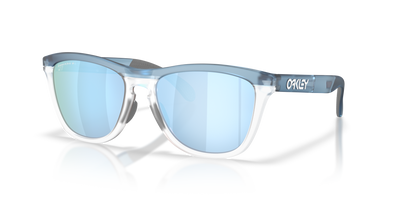 OAKLEY FROGSKINS RANGE XL TRANS STONEWASH/CLEAR W/ PRIZM DEEP WATER POLARIZED