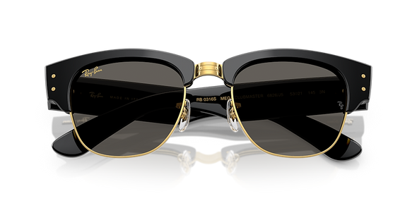 RAYBAN A$AP ROCKY MEGA CLUBMASTER BLACK ON GOLD W/ ULTRA BLACK