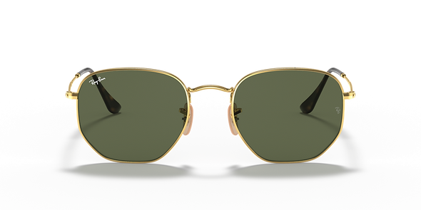 RAYBAN HEXAGONAL LEGEND GOLD W/ G-15 GREEN-METAL