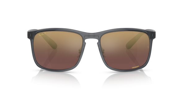 RAYBAN 0RB4264 GREY W/ PURPLE MIRROR GOLD POLARIZED