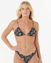 RIP CURL PACIFIC RIDER  SLIDING TRI W/ TIE SIDE CHEEKY - BLACK