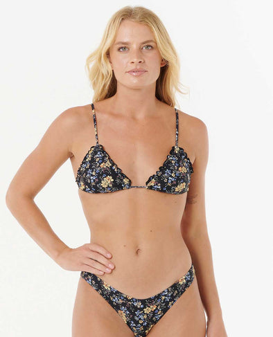 RIP CURL PACIFIC RIDER  SLIDING TRI W/ TIE SIDE CHEEKY - BLACK