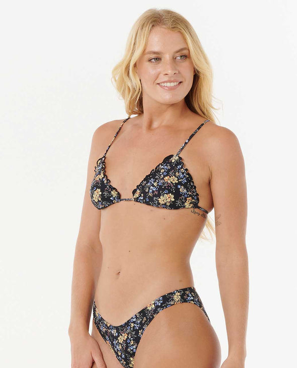 RIP CURL PACIFIC RIDER  SLIDING TRI W/ TIE SIDE CHEEKY - BLACK