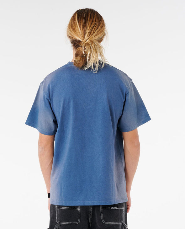 RIP CURL MEDINA DISTRESED TEE - LIGHT NAVY
