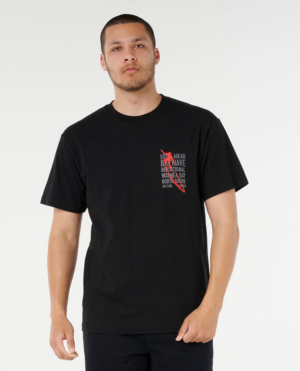 RIP CURL EWG PETRO TEE - BLACK