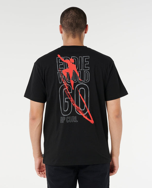 RIP CURL EWG PETRO TEE - BLACK