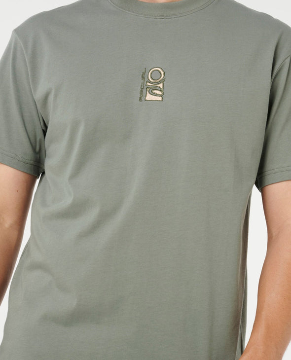 RIP CURL SEARCH STACK EMBROID TEE - CACTUS GREEN