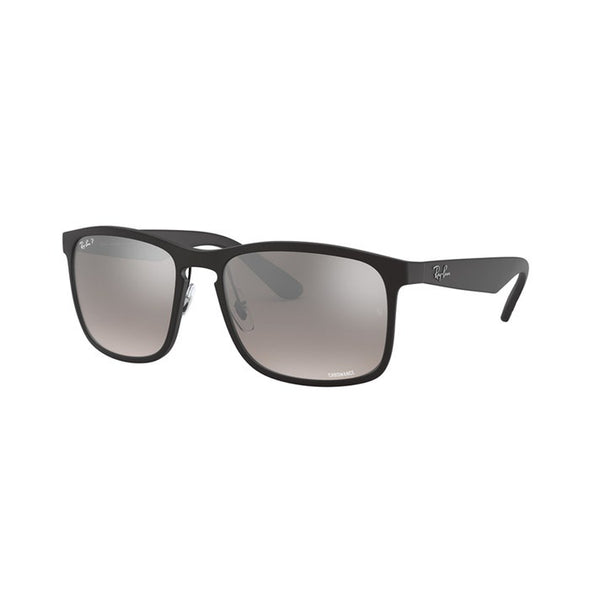 RAYBAN 0RB4264 MATTE BLACK W/ GREY MIRROR SILVER