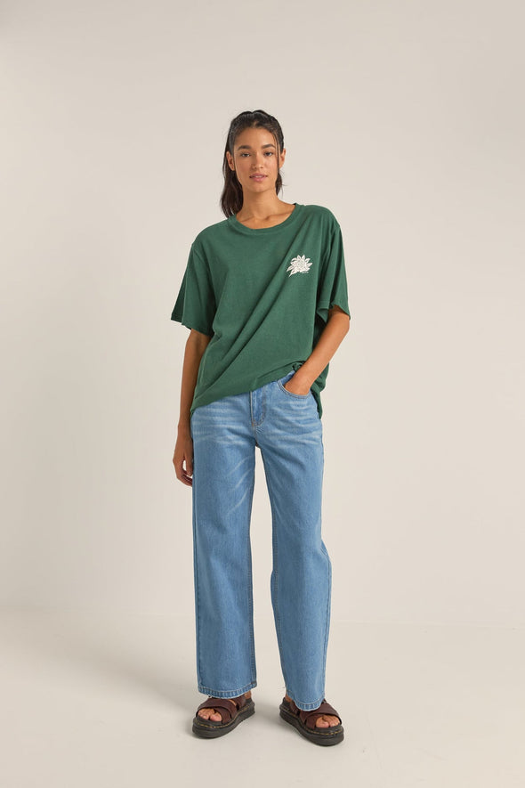 RHYTHM LA ROSA OVERSIZED T-SHIRT - GREEN