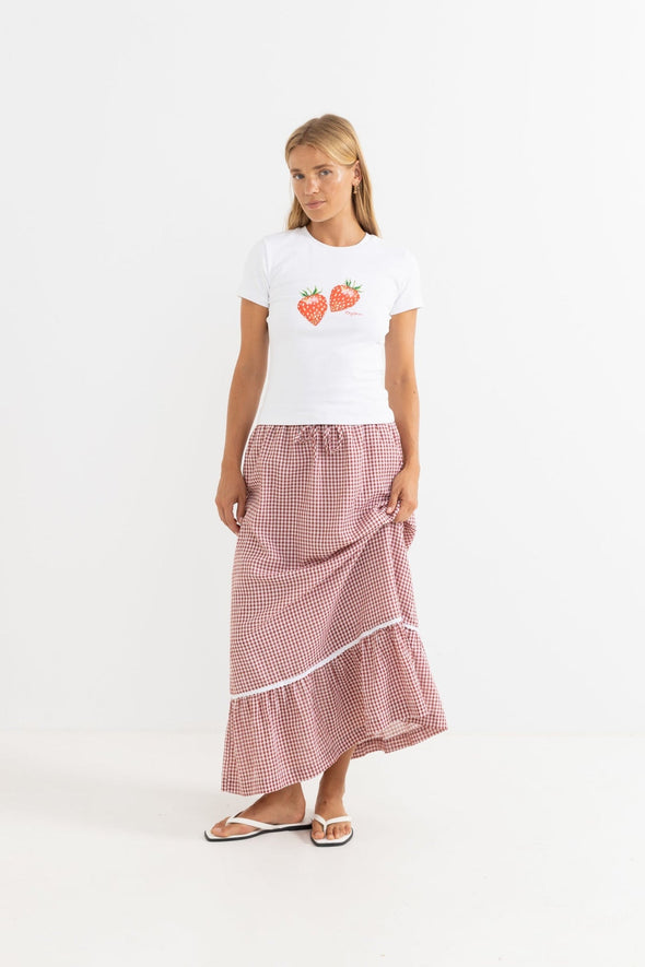 RHYTHM STRAWBERRY EVERYDAY TEE - WHITE