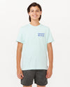 RIP CURL EVOLUTION LOGO TEE - BOYS - LIGHT BLUE