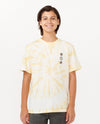 RIP CURL EVOLUTION TIE DYE TEE-BOYS - STRAW