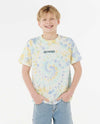 RIP CURL TROPIC DAZE TIE DYE TEE-BOY - MULTICO