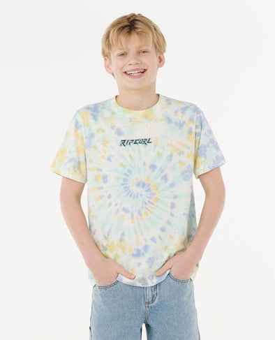 RIP CURL TROPIC DAZE TIE DYE TEE-BOY - MULTICO