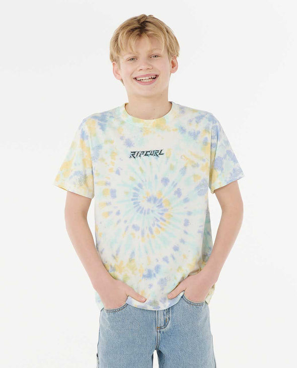 RIP CURL TROPIC DAZE TIE DYE TEE-BOY - MULTICO