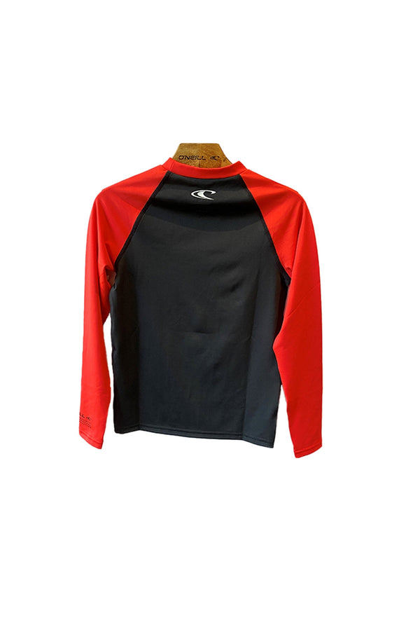 ONEILL BOYS REACTOR BLOCK LS RASHVEST - BLACK/RED