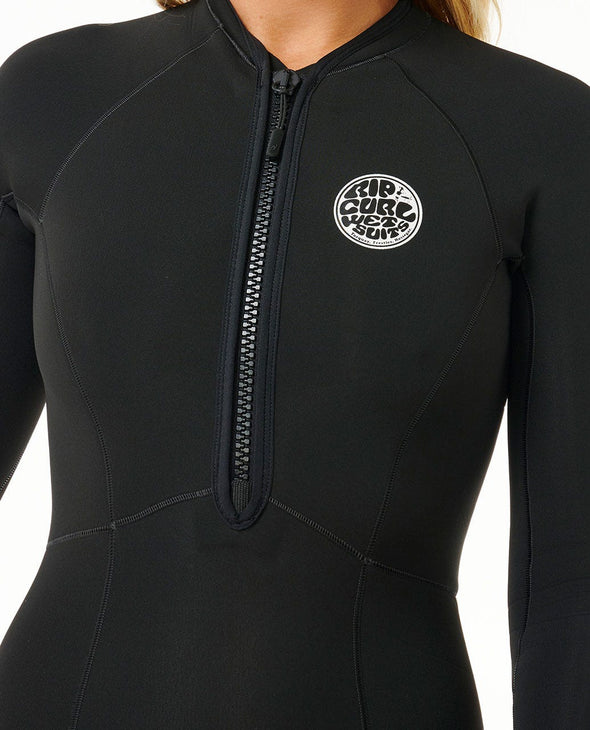 RIP CURL G-BOMB 1.5 LS FZ FULL COVERAGE SPRING SUIT - BLACK