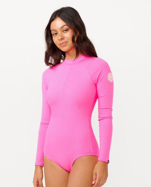 RIP CURL PREMIUM SURF LS SURF SUIT - HOT PINK