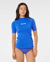 RIP CURL CLASSIC SURF SS UPF RASHGUARD - BRIGHT BLUE