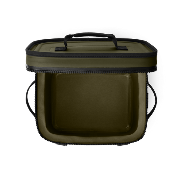 YETI HOPPERFLIP 12 SOFT COOLER - OLIVE/BLACK