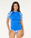 RIP CURL SURF DREAMS SS UPF TOP - BLUE
