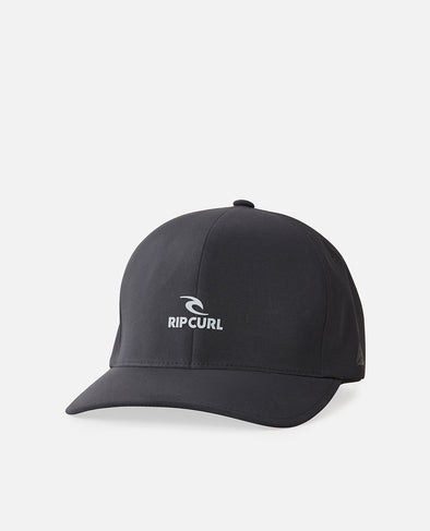 RIP CURL VAPORCOOL DELTA FLEXFIT CAP - BLACK