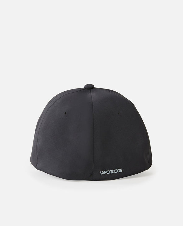 RIP CURL VAPORCOOL DELTA FLEXFIT CAP - BLACK