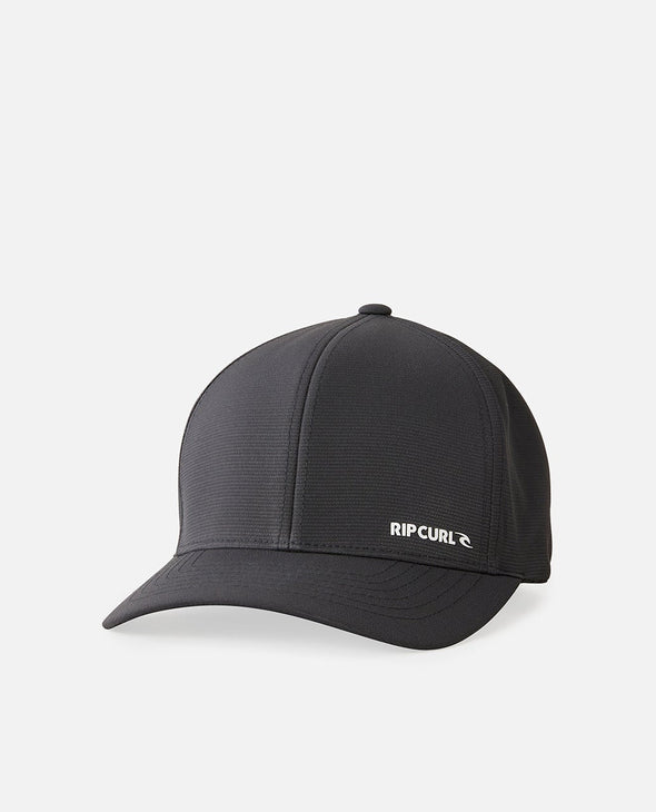 RIP CURL VAPORCOOLPHASER FLEXFIT CAP - BLACK MARLE