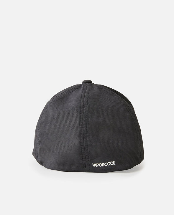 RIP CURL VAPORCOOLPHASER FLEXFIT CAP - BLACK MARLE