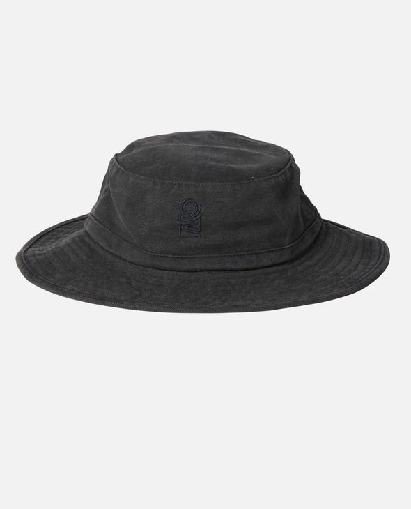 RIP CURL SEARCH CANVIS WIDE BRIM HAT - BLACK