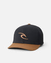 RIP CURL TEPAN 2.0 FLEXFIT CAP - BLACK/TAN
