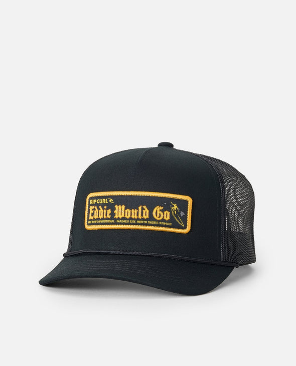 RIP CURL EDDIE WOULD GO TRUCKER - BLACK