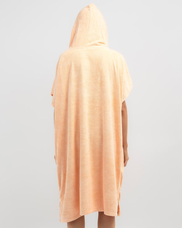 RIP CURL CLASSIC SURF HOODED TOWEL - PEACH