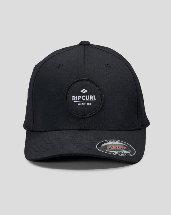 RIP CURL ROUTINE FLEXFIT CAP - BLACK MARLE