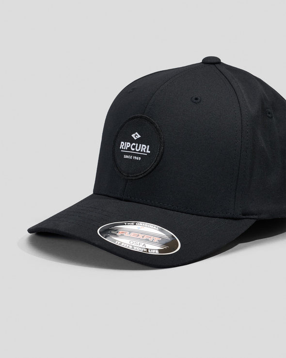 RIP CURL ROUTINE FLEXFIT CAP - BLACK MARLE