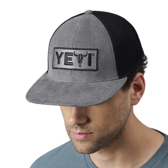 YETI STEER FLAT BRIM HAT - GREY