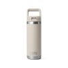 YETI RAMBLER 18OZ (532ML) BOTTLE W/ STRAW LID - CAPE TAUPE