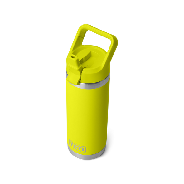 YETI RAMBLER 18OZ (532ML) BOTTLE W/ STRAW LID - FIREFLY YELLOW