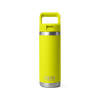 YETI RAMBLER 18OZ (532ML) BOTTLE W/ STRAW LID - FIREFLY YELLOW