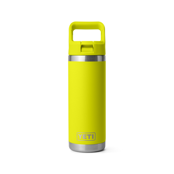 YETI RAMBLER 18OZ (532ML) BOTTLE W/ STRAW LID - FIREFLY YELLOW