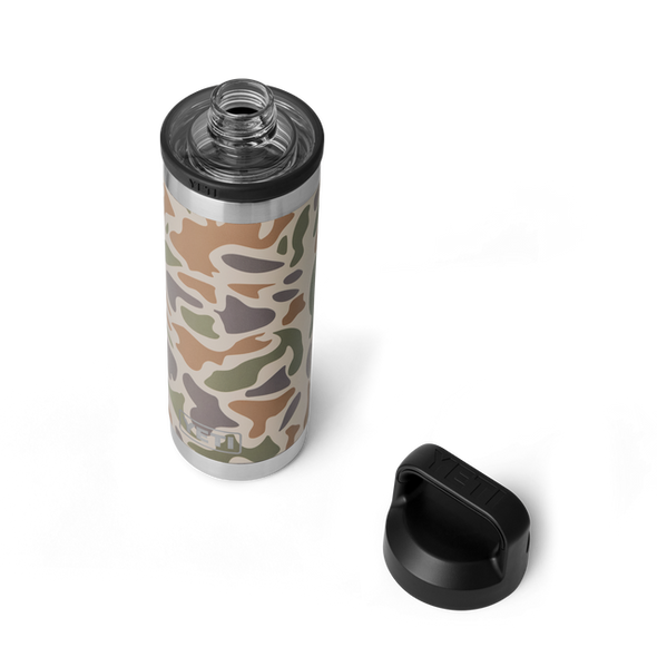 YETI RAMBLER 18OZ (532ML) BOTTLE W/ CHUG CAP - TAN CAMO