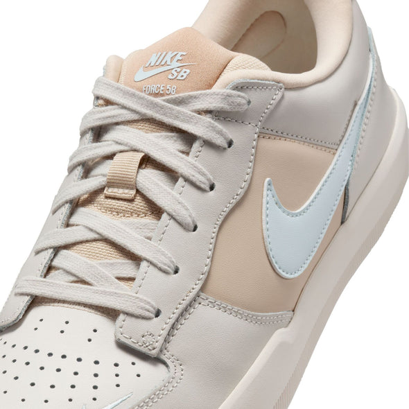 NIKE SB FORCE 58 PRM LEATHER - LIGHT BONE/GLACIER BLUE