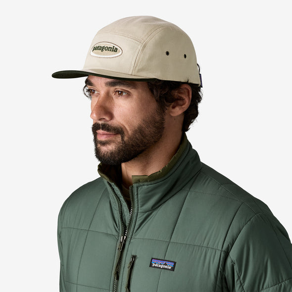 PATAGONIA GRAPHIC MACLURE HAT - OVAL LOGO: PUMICE