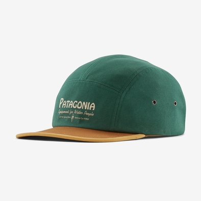 PATAGONIA GRAPHIC MACLURE HAT - WATER PEOPLE BANNER: CONIFER GREEN