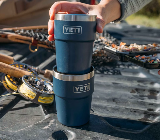 YETI RAMBLER 16OZ (473ML) STACKABLE CUP W/ MAG SLIDER LID - NAVY