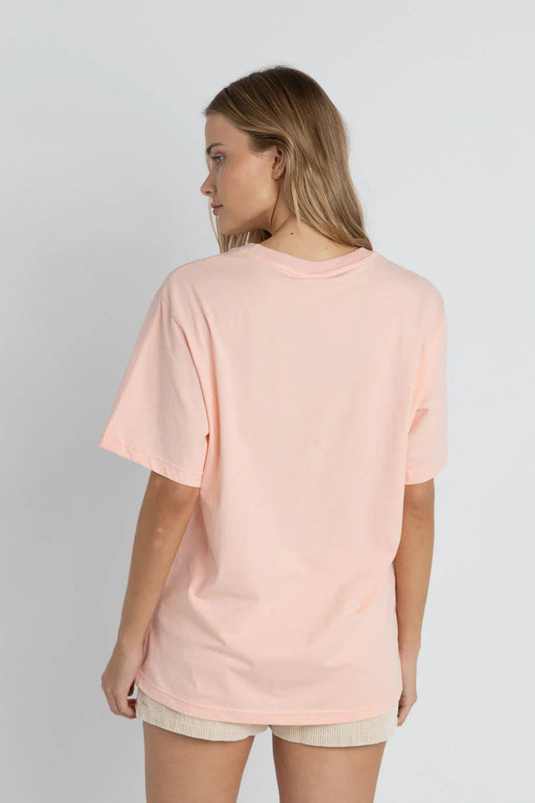 RHYTHM PARADISE FLORAL OVERSIZED T-SHIRT - PINK