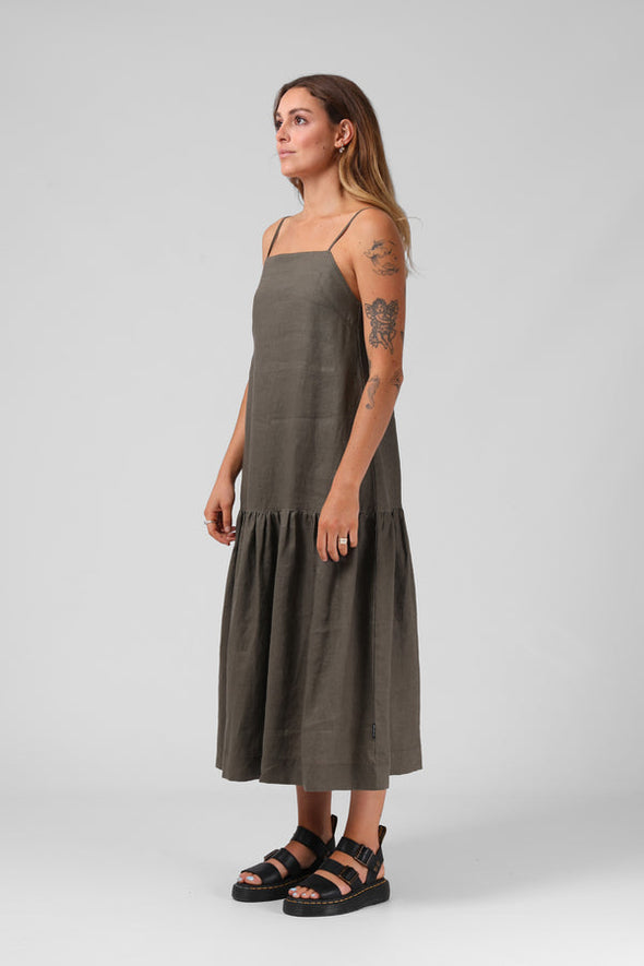 RPM ANTOINETTE DRESS - OLIVE