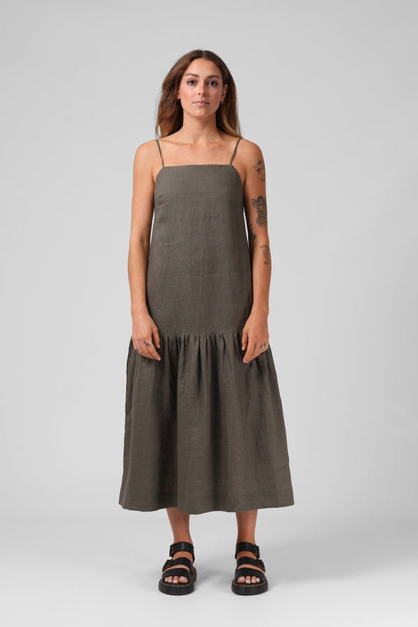 RPM ANTOINETTE DRESS - OLIVE