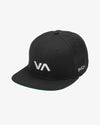RVCA VA INFIELD SNAPBACK - BLACK