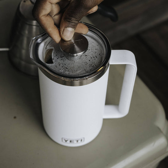 YETI RAMBLER 34OZ (1.0L) FRENCH PRESS - WHITE